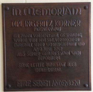 Gedenktafel Fritz Korner, 1120 Grünbergstraße 25.jpg