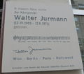 Gedenktafel Walter Jurmann, 1020 Große Stadtgutgasse 7