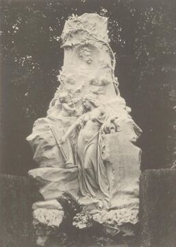 Grabdenkmal von Johann Strauss auf dem <!--LINK'" 0:0-->, um 1910