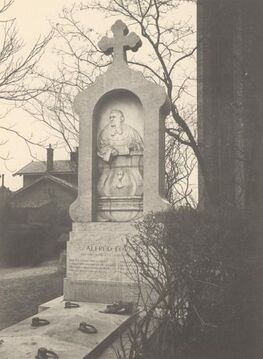 Grabdenkmal für Alfred Formey auf dem <!--LINK'" 0:0-->, gestaltet von Rudolf Schröer, Aufnahme um 1910