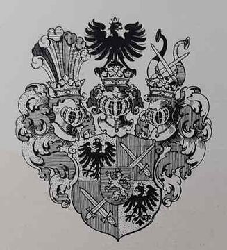Gräfliches Wappen des Christian August von Seilern
