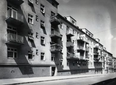 Wohnhausanlage Ganglbauergasse - Fassade Hyrtlgasse, Teilansicht.jpg