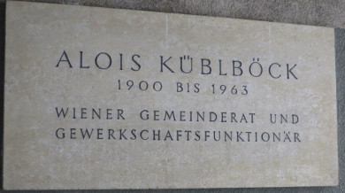 Gedenktafel Alois Küblböck, 1150 Grimmgasse 11-13.JPG