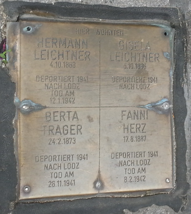 Stein der Erinnerung - BewohnerInnen Sanettystraße 1, 1080.jpg