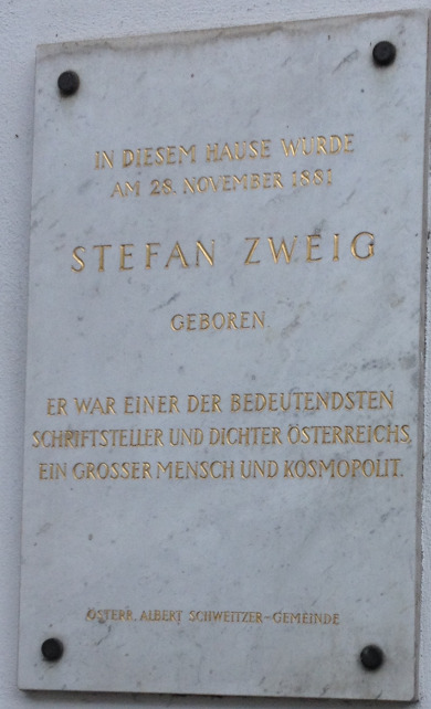 Gedenktafel Stefan Zweig Schottenring Wien Geschichte Wiki