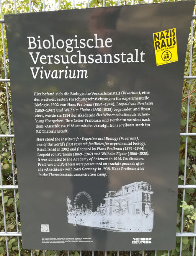 Gedenktafel Biologische Versuchsanstalt Vivarium, 1020 Hauptallee 1.jpg