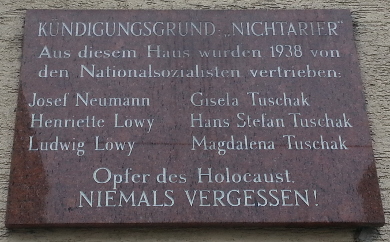 Gedenktafel "Kündigungsgrund Nichtarier", 1110 Strindberggasse 1.jpg