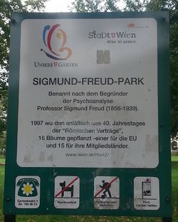 Parkbenennungstafel 1090 Sigmund Freud Park.jpg