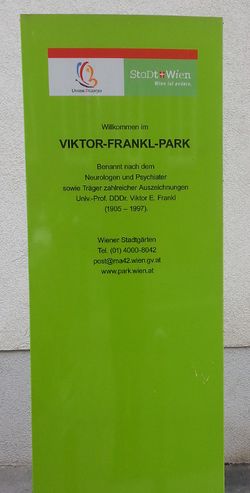 Parkbenennungstafel 1090 Viktor Frankl Park.JPG