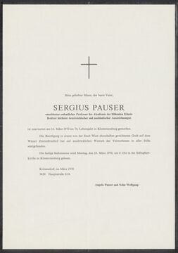 Parte von Sergius Pauser (1970)