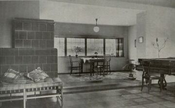 Agnesgasse 45, Interieur, gestaltet von Paul Fischel und Heinz Siller, 1933