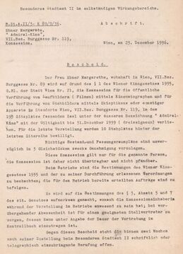 Schreiben an Margarete Ebner (23. Dezember 1936)