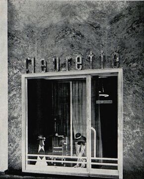 Opernring 15: Portal des Modesalons Fleurette, 1931