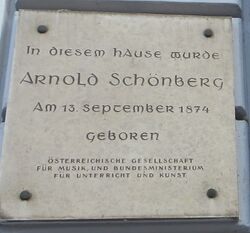 Gedenktafel Arnold Schönberg, 1020 Obere DOnaustraße 5.JPG