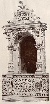 Mansardenfenster des Justizpalast aus Zinkguss, 1899