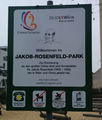 Parkbenennungstafel 1220 Jakob-Rosenfeld-Park