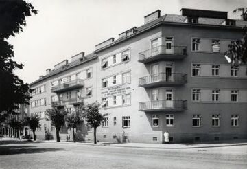 Rudolf-Sigmund-Hof: Ecke Gersthofer Straße/ Hockegasse