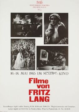 Filmmuseum - Filme von Fritz Lang im Nestroykino (1965)