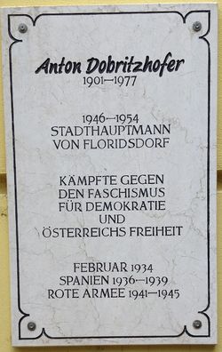 Gedenktafel Anton Dobritzhofer, 1210 Galvanigasse 15-17.JPG