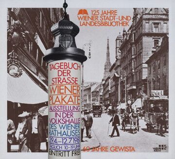 Wiener Plakate Ausstellung in der Volkshalle des Wiener Rathauses 1981