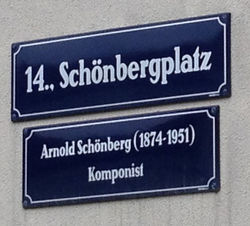 Erläuterungstafel Arnold Schönberg, 1140 Schönbergplatz.JPG