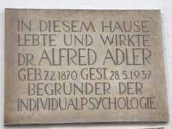Gedenktafel Alfred Adler, 1010 Dominikanerbastei 10.JPG