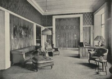 Salon der Wohnung Emil Löwenbach, um 1930