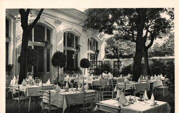 Restaurant Schöner, Wien VII, Der Schöner Garten um 1930