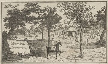Geschäftskarte des Ersten Praterkaffeehauses, um 1802