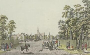 Jägerzeile in Richtung Stadt gesehen, nach <!--LINK'" 0:0-->, 1781
