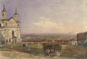 Blick auf Wien vom Leopoldsberg, Rudolf von Alt (1833)
