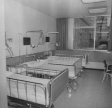 Musterkrankenzimmer, Krankenanstalt Rudolfstiftung (Presseführung)