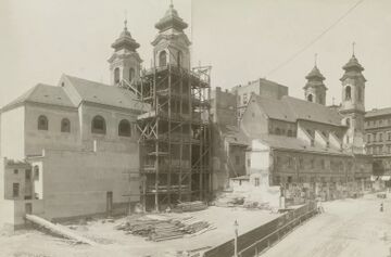 Alte und neue Laimgrubenkirche, um 1905