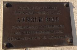 Gedenktafel Arnold Rosé, 1190 Pyrkergasse 23.jpg
