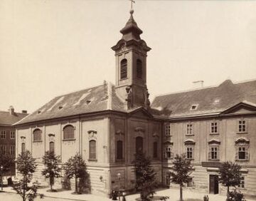 Piaristenkirche St. Thekla und Piaristenkloster, <!--LINK'" 0:0-->., Wiedner Hauptstraße 82 (1900)
