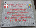 Gedenktafel Rosa Jochmann - Rosa Jochmann-Hof, 1110 Simmeringer Hauptstraße 142-150