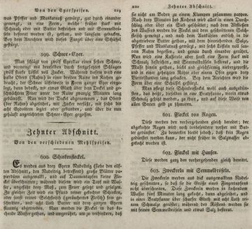 Fleckerlrezepte. In: Ignaz Gartler / Barbara Hickmann: Allgemein bewährtes Wiener Kochbuch in zwanzig Abschnitten. Wien: Gerold 1831