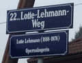 Erläuterungstafel Lotte Lehmann, 1220