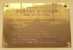 Stein der Erinnerung-Gustav Steiner - Karmeliterplatz.jpg