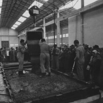 Montagefabrik in Kagran (1962).