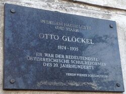Gedenktafel Wohn- und Sterbeort Otto Glöckel, 1120 Gaudenzdorfer Gürtel 47.jpg