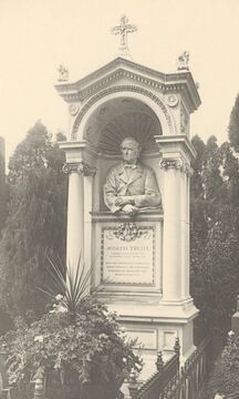 Grabdenkmal für Joseph Treitl auf dem <!--LINK'" 0:0-->, gestaltet von Georg Niemann, Aufnahme um 1910