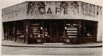 Gredlerstraße 2, Portal des Café Neumann, 1932