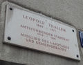 Gedenktafel Leopold Thaller, 1030 Baumgasse 57-61