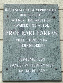 Gedenktafel Karl Farkas, 1190, Eroicagasse 9.JPG