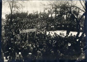 Wahlkampfveranstaltung der Sozialdemokraten, 1919