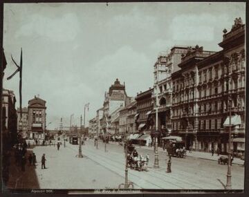 Praterstraße vor dem Praterstern, 1899