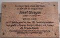 Gedenktafel Josef Strauss