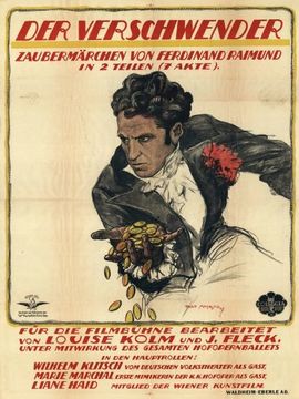 Plakat des Stummfilms "Der Verschwender" (1917)