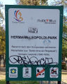 Parkbenennungstafel 1120 Hermann Leopoldi-Park